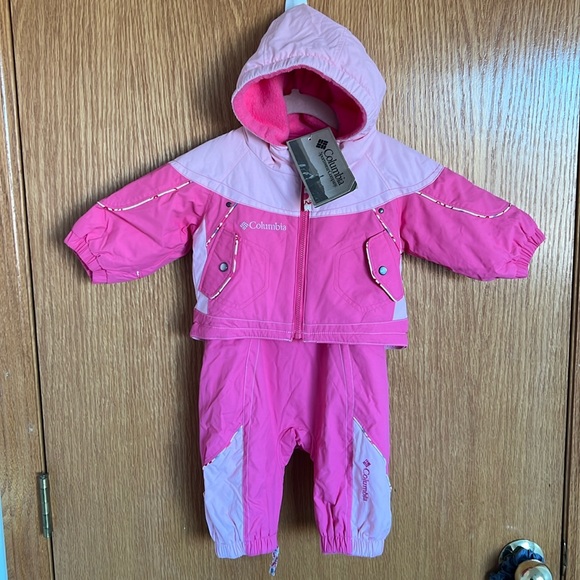 Columbia Sportswear Tectonite Baby Snow Suit Size 3-6 Months Pink NWT